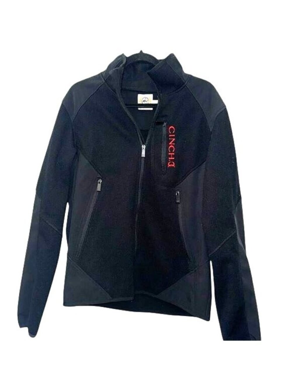 Cinch Mens Black Full-Zip Fleece Jacket Size L